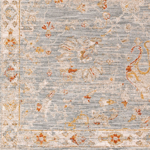 Livabliss Avant Garde Machine Woven Traditional Area Rug with Fringe for Dining Rooms Denim, Rust 12' x 15' AVT2322-1215