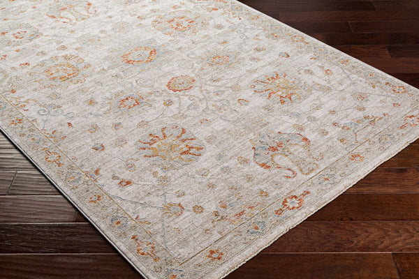 Livabliss Avant Garde Traditional Geometric Machine Woven Polypropylene Rug with Fringe Border Rust, Mustard 2'7" x 3'11" AVT2323-274