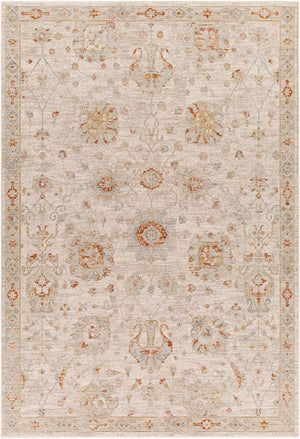 Livabliss Avant Garde Traditional Geometric Machine Woven Polypropylene Rug with Fringe Border Rust, Mustard 6'7" x 9'6" AVT2323-6796