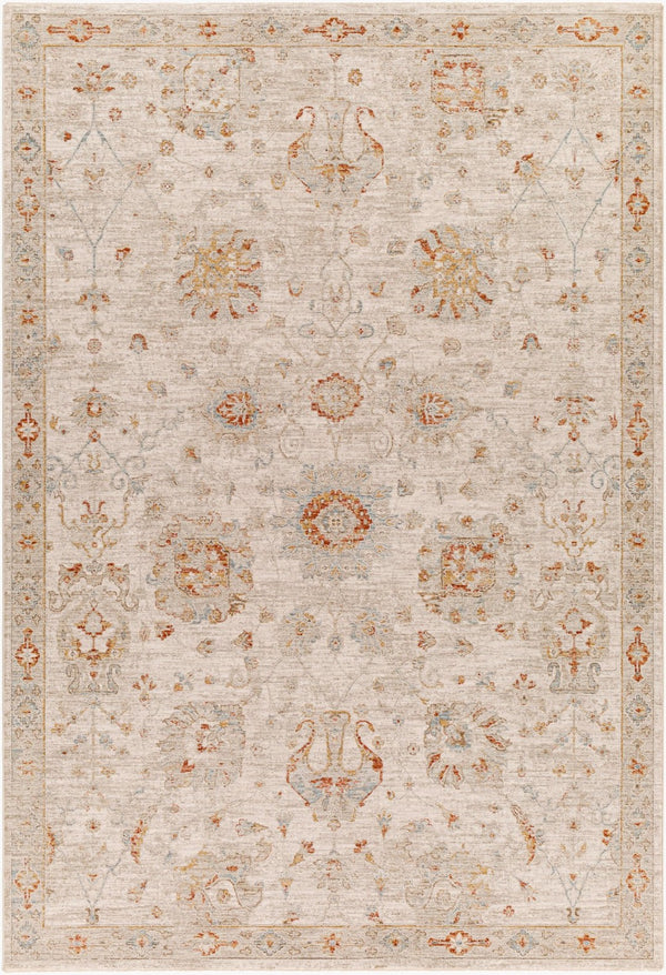 Livabliss Avant Garde Traditional Geometric Machine Woven Polypropylene Rug with Fringe Border Rust, Mustard 6'7" x 9'6" AVT2323-6796