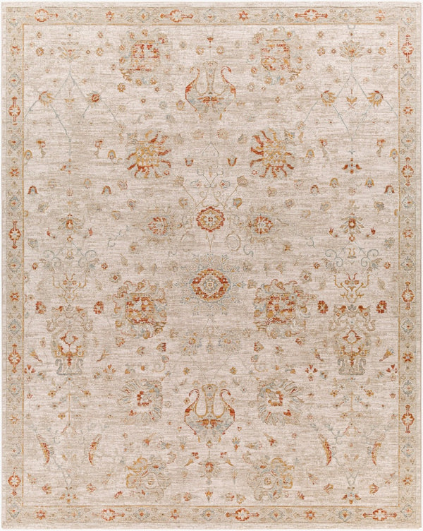 Livabliss Avant Garde Traditional Geometric Machine Woven Polypropylene Rug with Fringe Border Rust, Mustard 7'10" x 10'2" AVT2323-710103