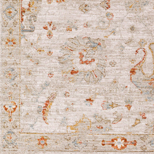 Livabliss Avant Garde Traditional Geometric Machine Woven Polypropylene Rug with Fringe Border Rust, Mustard 2'7" x 3'11" AVT2323-274