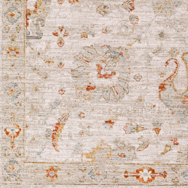 Livabliss Avant Garde Traditional Geometric Machine Woven Polypropylene Rug with Fringe Border Rust, Mustard 2'7" x 3'11" AVT2323-274