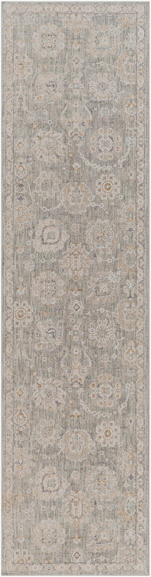 Livabliss Avant Garde Traditional Fringe Area Rug Machine Woven Turkey High Low Pile Living Room Dusty Sage, Lig 2'7" x 10' AVT2335-2710