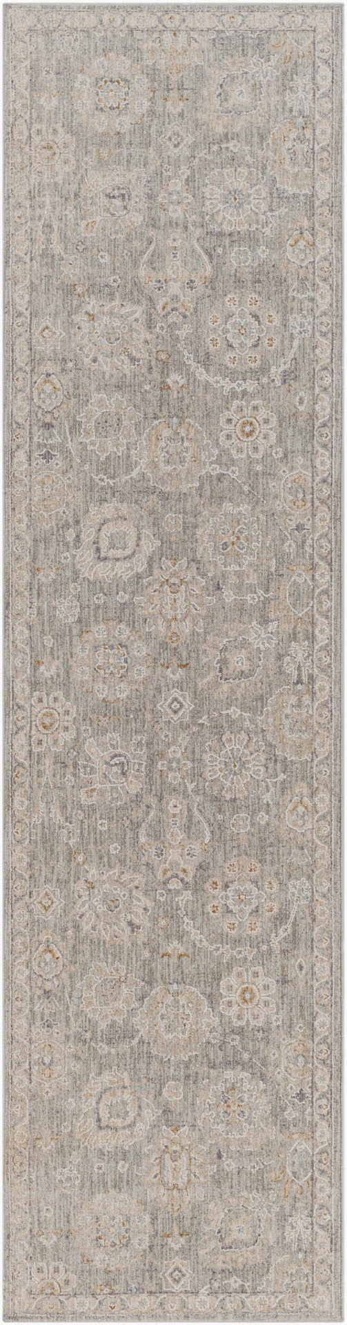 Livabliss Avant Garde Traditional Fringe Area Rug Machine Woven Turkey High Low Pile Living Room Dusty Sage, Lig 2'7" x 10' AVT2335-2710