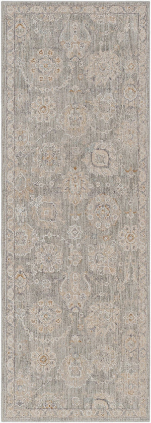 Livabliss Avant Garde Traditional Fringe Area Rug Machine Woven Turkey High Low Pile Living Room Dusty Sage, Lig 2'7" x 7'3" AVT2335-2773