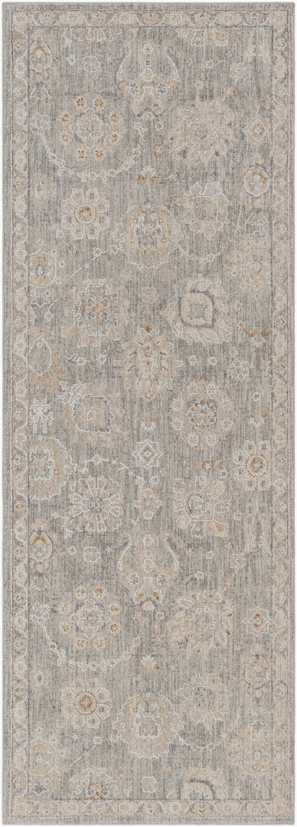 Livabliss Avant Garde Traditional Fringe Area Rug Machine Woven Turkey High Low Pile Living Room Dusty Sage, Lig 2'7" x 7'3" AVT2335-2773