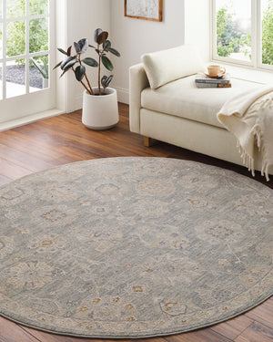 Livabliss Avant Garde Traditional Fringe Area Rug Machine Woven Turkey High Low Pile Living Room Dusty Sage, Lig 7'10" x 7'10" AVT2335-710RD