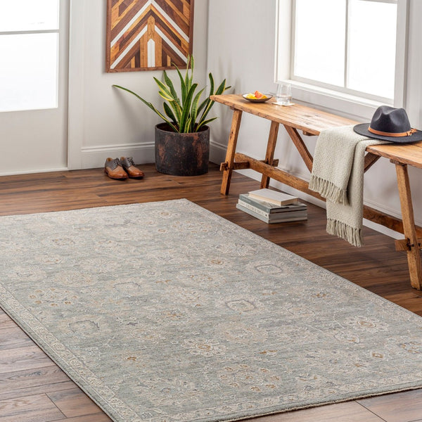 Livabliss Avant Garde Traditional Fringe Area Rug Machine Woven Turkey High Low Pile Living Room Dusty Sage, Lig 10' x 13'11" AVT2335-1014