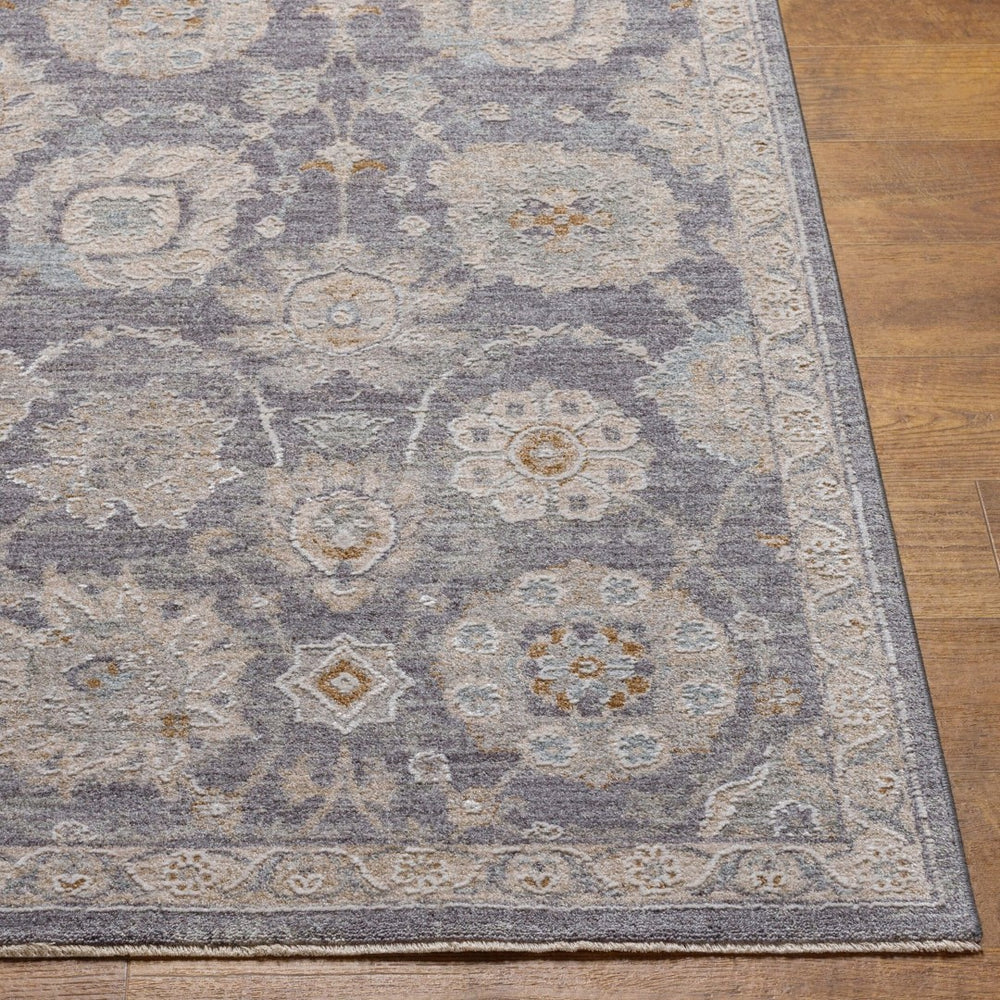 Livabliss Avant Garde Traditional Area Rug with High Low Pile Fringe Detail for Formal Living Rooms Denim, Dusty Sa 5' x 7'5" AVT2336-575