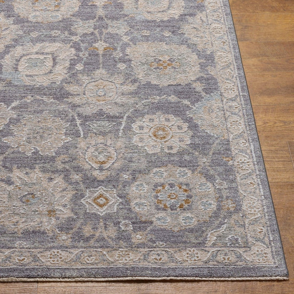 Livabliss Avant Garde Traditional Area Rug with High Low Pile Fringe Detail for Formal Living Rooms Denim, Dusty Sa 5' x 7'5" AVT2336-575