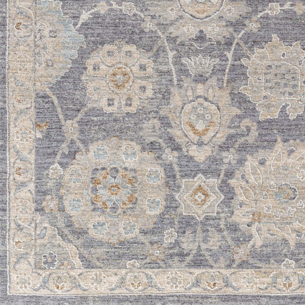 Livabliss Avant Garde Traditional Area Rug with High Low Pile Fringe Detail for Formal Living Rooms Denim, Dusty Sa 5' x 7'5" AVT2336-575