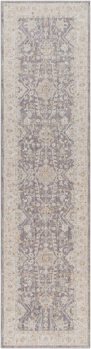 Livabliss Avant Garde Machine Woven Polypropylene Area Rug with Fringe for Living Room Denim, Dusty Sa 2'7" x 10' AVT2338-2710