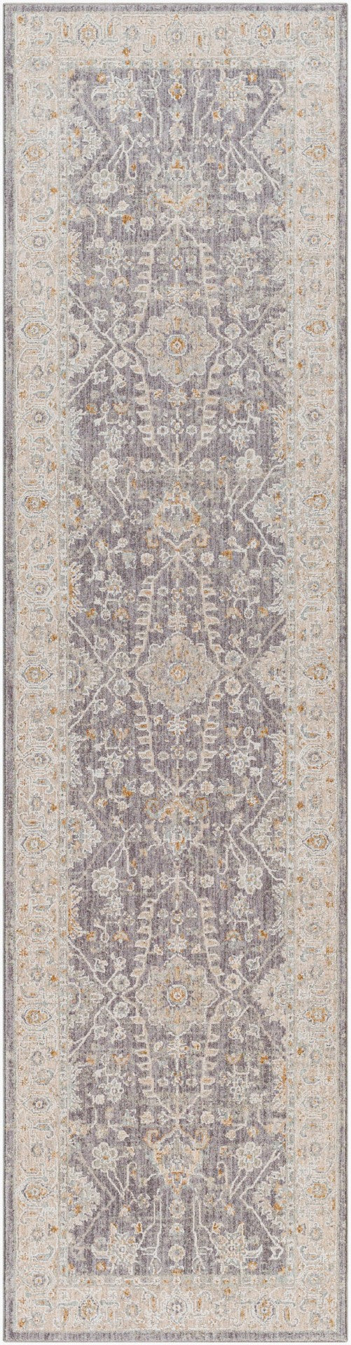 Livabliss Avant Garde Machine Woven Polypropylene Area Rug with Fringe for Living Room Denim, Dusty Sa 2'7" x 10' AVT2338-2710