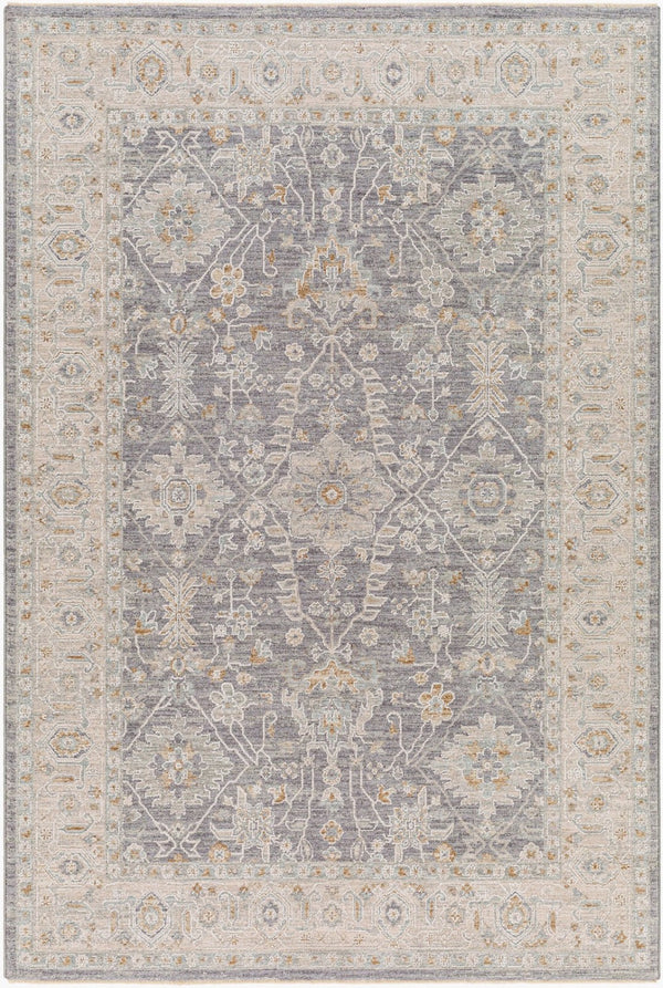 Livabliss Avant Garde Machine Woven Polypropylene Area Rug with Fringe for Living Room Denim, Dusty Sa 5' x 7'5" AVT2338-575