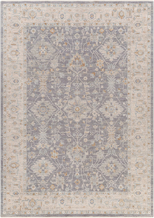 Livabliss Avant Garde Machine Woven Polypropylene Area Rug with Fringe for Living Room Denim, Dusty Sa 6'7" x 9'6" AVT2338-6796