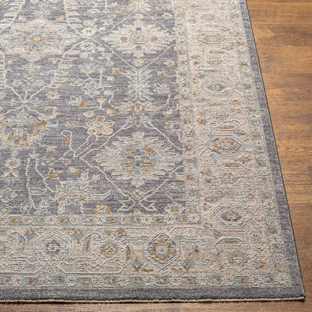Livabliss Avant Garde Machine Woven Polypropylene Area Rug with Fringe for Living Room Denim, Dusty Sa 5' x 7'5" AVT2338-575