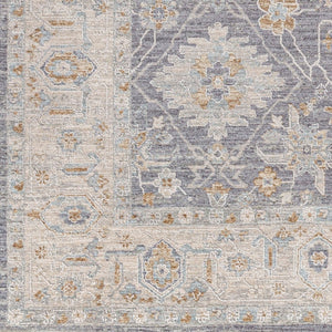 Livabliss Avant Garde Machine Woven Polypropylene Area Rug with Fringe for Living Room Denim, Dusty Sa 5' x 7'5" AVT2338-575
