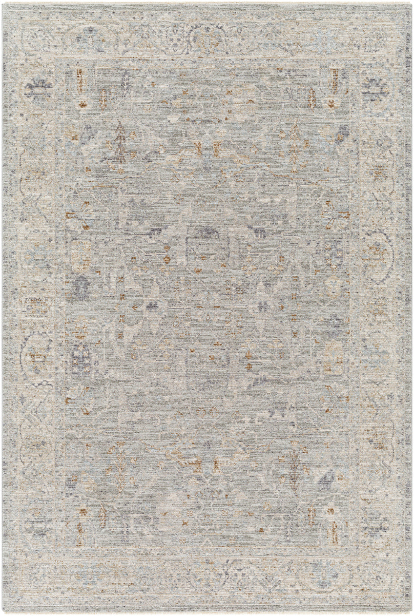 Avant Garde AVT-2339 9' x 12'2" Machine Woven Rug AVT2339-9122  Charcoal, Brown, Medium Gray Surya