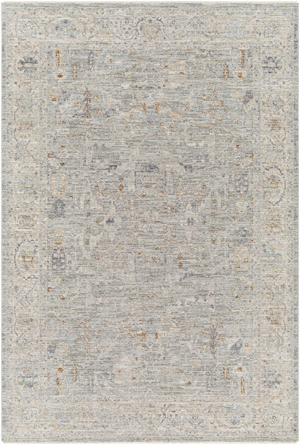 Avant Garde AVT-2339 9' x 12'2" Machine Woven Rug AVT2339-9122  Charcoal, Brown, Medium Gray Surya