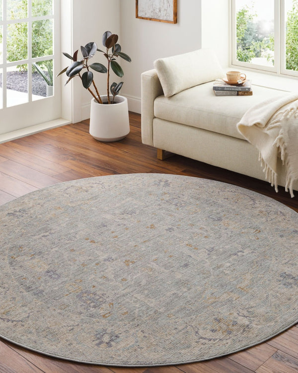 Livabliss Avant Garde Machine Woven Polyester Area Rug with Fringe Heritage Patterning for Large Rooms Charcoal, Brown 2' x 2'11" AVT2339-23