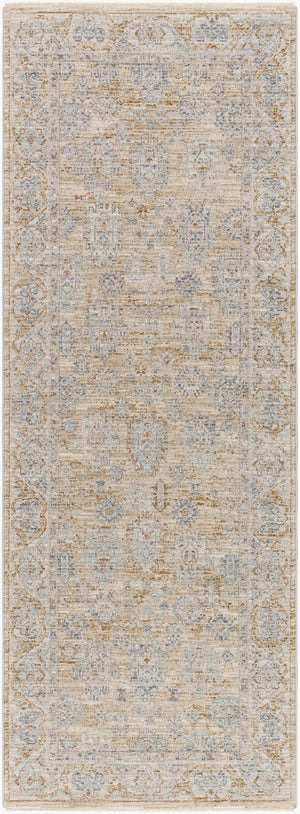 Livabliss Avant Garde Traditional Fringe Area Rug Polyester High Low Pile for Large Rooms Dusty Sage, Med 2'7" x 7'3" AVT2340-2773