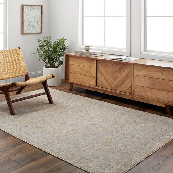 Livabliss Avant Garde Traditional Fringe Area Rug Polyester High Low Pile for Large Rooms Dusty Sage, Med 5'3" x 5'3" AVT2340-53RD