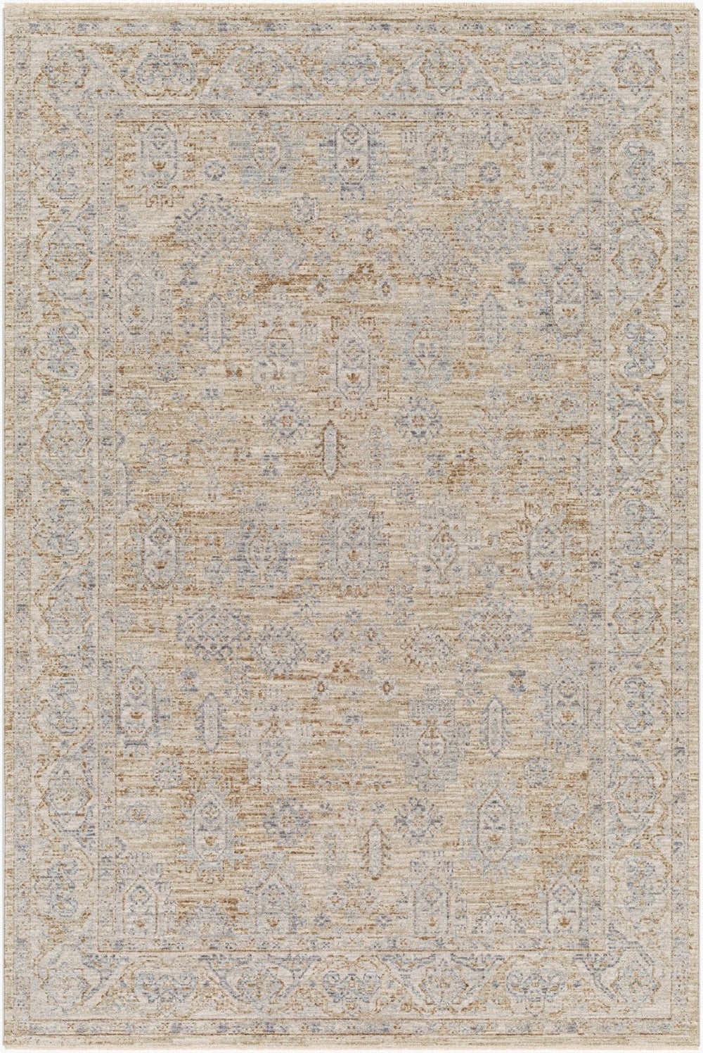 Livabliss Avant Garde Traditional Fringe Area Rug Polyester High Low Pile for Large Rooms Dusty Sage, Med 10' x 13'11" AVT2340-1014