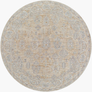 Livabliss Avant Garde Traditional Fringe Area Rug Polyester High Low Pile for Large Rooms Dusty Sage, Med 6'7" x 6'7" AVT2340-67RD