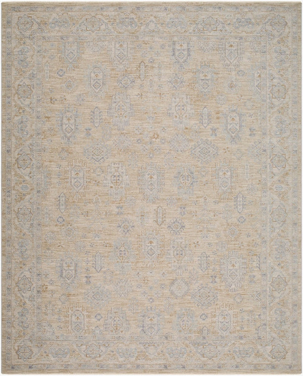 Livabliss Avant Garde Traditional Fringe Area Rug Polyester High Low Pile for Large Rooms Dusty Sage, Med 7'10" x 10'2" AVT2340-710103