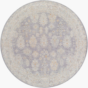 Livabliss Avant Garde Turkish Woven Traditional Medallion Area Rug with Fringe for Living Rooms Deep Teal, Dust 5'3" x 5'3" AVT2341-53RD
