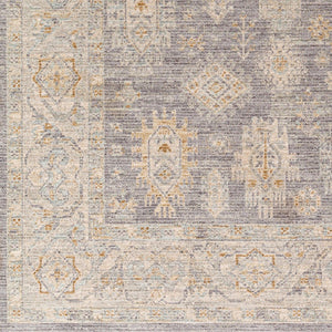 Livabliss Avant Garde Turkish Woven Traditional Medallion Area Rug with Fringe for Living Rooms Deep Teal, Dust 5'3" x 5'3" AVT2341-53RD