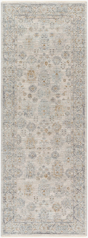 Livabliss Avant Garde Persian Style Polyester Area Rug with Fringe for Living Room Floors Charcoal, Deep 2'7" x 7'3" AVT2342-2773