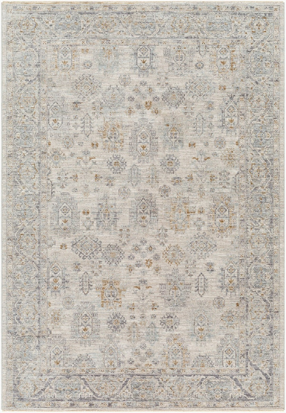 Livabliss Avant Garde Persian Style Polyester Area Rug with Fringe for Living Room Floors Charcoal, Deep 12' x 15' AVT2342-1215