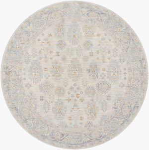 Livabliss Avant Garde Persian Style Polyester Area Rug with Fringe for Living Room Floors Charcoal, Deep 6'7" x 6'7" AVT2342-67RD