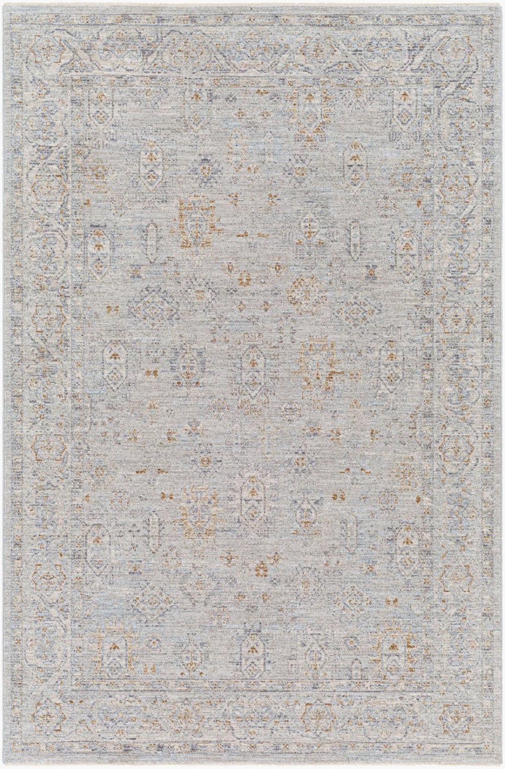 Livabliss Avant Garde Persian Inspired Area Rug with Fringe Trim for Living Room Decor Medium Gray, De 10' x 13'11" AVT2343-1014