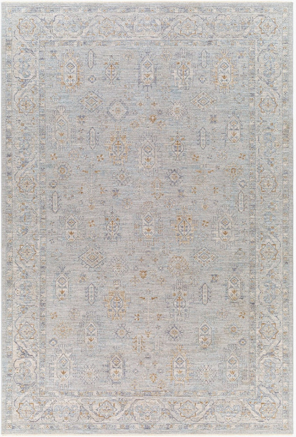 Livabliss Avant Garde Persian Inspired Area Rug with Fringe Trim for Living Room Decor Medium Gray, De 6'7" x 9'6" AVT2343-6796