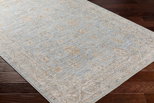 Livabliss Avant Garde Medallion Area Rug Machine Woven Turkish Polyester with Fringe Trim Medium Gray, De 5' x 7'5" AVT2344-575