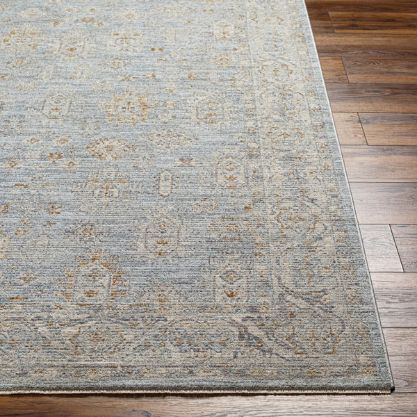 Livabliss Avant Garde Medallion Area Rug Machine Woven Turkish Polyester with Fringe Trim Medium Gray, De 5' x 7'5" AVT2344-575