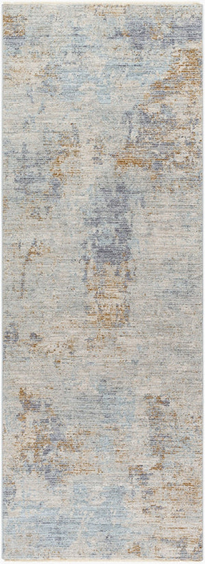 Livabliss Avant Garde Geometric Polyester Area Rug with Fringe Border for Living Rooms Charcoal, Deep 2'7" x 7'3" AVT2346-2773