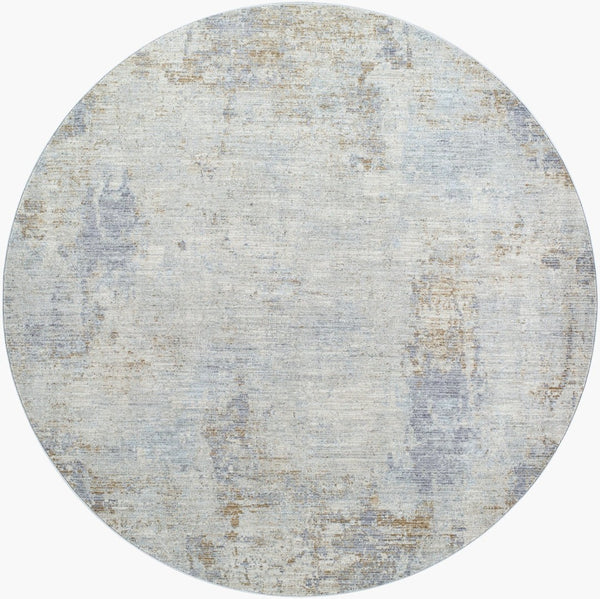 Livabliss Avant Garde Geometric Polyester Area Rug with Fringe Border for Living Rooms Charcoal, Deep 6'7" x 6'7" AVT2346-67RD