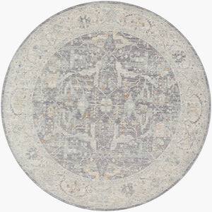 Livabliss Avant Garde Heritage Fringe Area Rug Plush Polyester Pile Living Room Accent Deep Teal, Char 5'3" x 5'3" AVT2347-53RD