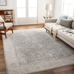 Livabliss Avant Garde Heritage Fringe Area Rug Plush Polyester Pile Living Room Accent Deep Teal, Char 2'7" x 3'11" AVT2347-274