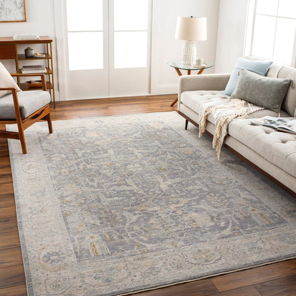 Livabliss Avant Garde Heritage Fringe Area Rug Plush Polyester Pile Living Room Accent Deep Teal, Char 2'7" x 3'11" AVT2347-274