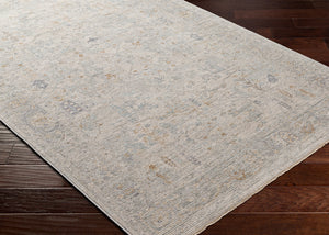 Avant Garde AVT-2348 9' x 12'2" Machine Woven Rug AVT2348-9122  Medium Gray, Charcoal, Deep Teal, Dusty Sage Surya