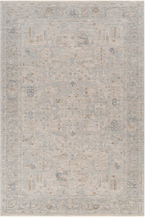 Livabliss Avant Garde Fringe Border Polyester Area Rug for Living Room or Dining Space Medium Gray, Ch 6'7" x 9'6" AVT2348-6796