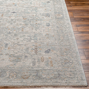 Avant Garde AVT-2348 9' x 12'2" Machine Woven Rug AVT2348-9122  Medium Gray, Charcoal, Deep Teal, Dusty Sage Surya