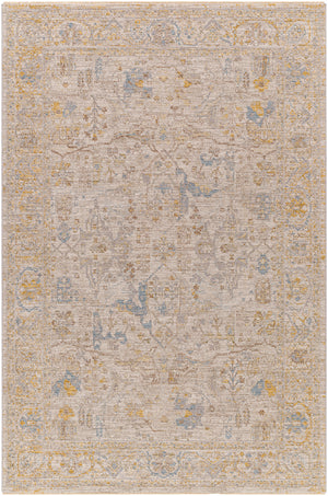 Avant Garde AVT-2350 9' x 12'2" Machine Woven Rug AVT2350-9122  Medium Gray, Taupe, Mustard, Charcoal Surya