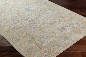 Avant Garde AVT-2350 9' x 12'2" Machine Woven Rug AVT2350-9122  Medium Gray, Taupe, Mustard, Charcoal Surya