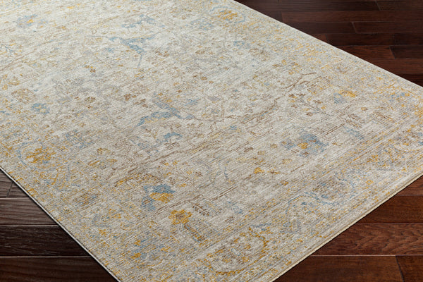 Avant Garde AVT-2350 9' x 12'2" Machine Woven Rug AVT2350-9122  Medium Gray, Taupe, Mustard, Charcoal Surya